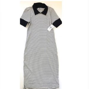 NWT. Three Dots Womens Short Sleeved Collar Dress